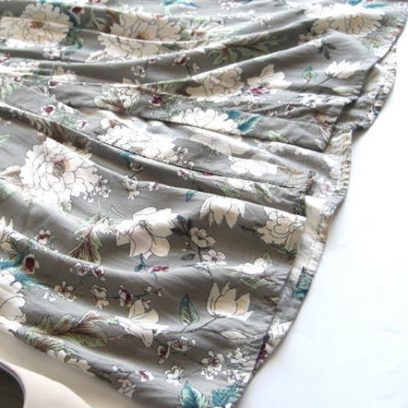 Zara floral print mid dress with belt Boho dress - Picture 5 of 10